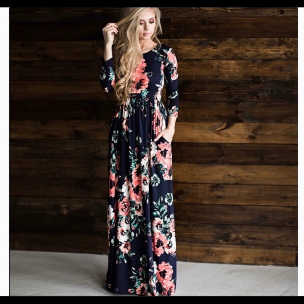 Floral maxi dress